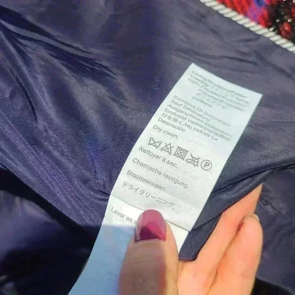 Blazer j crew Tartan Blazer  In Black Red Multi Plaid Pattern Christmas style  s - Picture 14 of 17